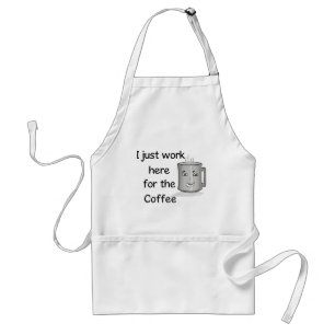 Tablier drôle d'amant de café