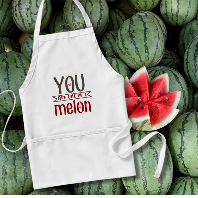 Tablier Drôle dans un Melon Valentines Day Citation (Créateur téléchargé)