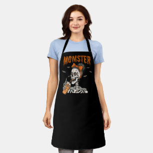 Tablier Drôle de Momstre squelette Halloween vintage