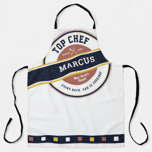 Tablier drôle de Top Chef Grillmaster pour la fête