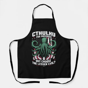 Tablier Drôle d'élection 2024 Cthulhu pour président