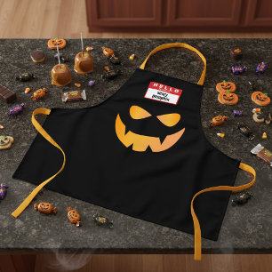 Tablier Drôle Halloween Éffrayant Citrouille Costume Apron