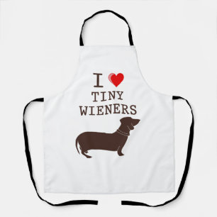 Tablier Drôle J'Aime Les Petits Wieners Citation De Chien 