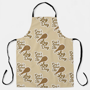 Tablier Drôle Jour de la Jambe Motif Thanksgiving Drumstic