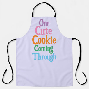 Tablier Drôle Lavande Un Cookie Mignon Arrive