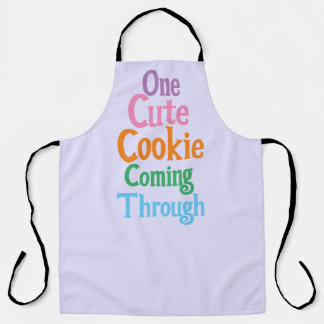 Tablier Drôle Lavande Un Mignon Cookie Arrive