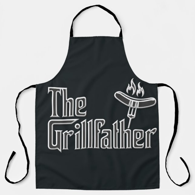Tablier Drôle Le Grillfather (Recto)