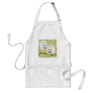 Tablier Drôle Mellow Out Marshmallow Cartoon Slogan