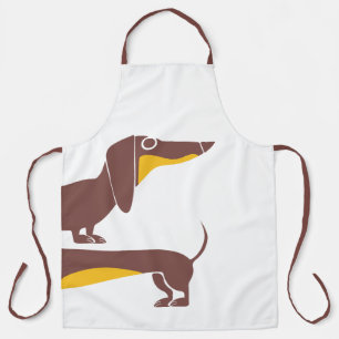 Tablier Drôle mignon dachshund pour parent chien long