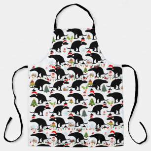 Tablier Drôle Noël Pooping Chien Motif