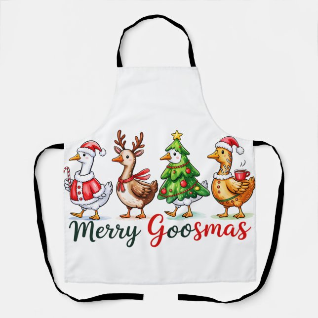 Tablier Drôle Noël Silly Goose (Recto)