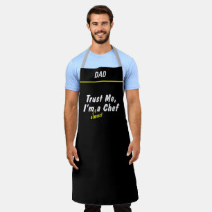 Tablier Drôle Nom Personnalisé Je suis Presque un Chef P
