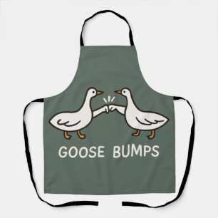 Tablier Drôle Oie Bumps Caricature   Oie de bosse de poing