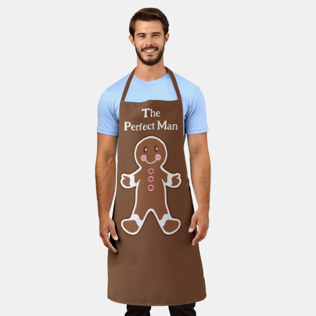 Tablier Drôle Pain d'épice Homme Cuisine Apron (Porté)