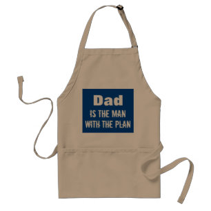 Tablier Drôle papa homme plan typographie Grilling Apron