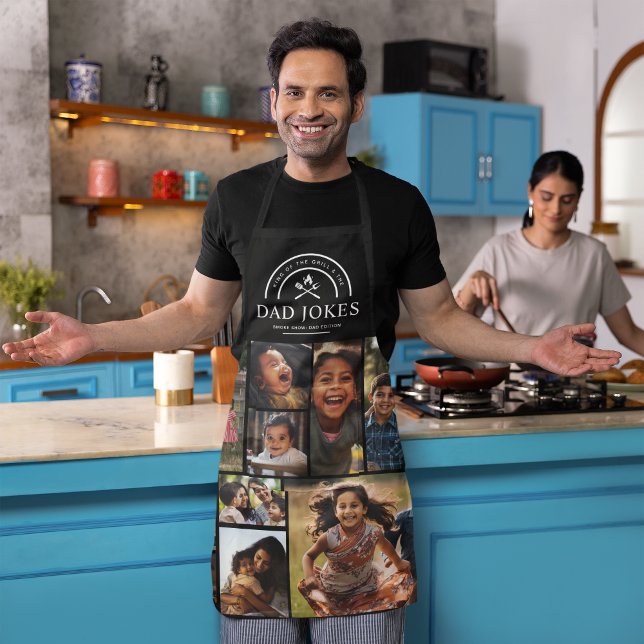 Tablier Drôle Papa plaisante Grill Master | Photo personna (Créateur téléchargé)