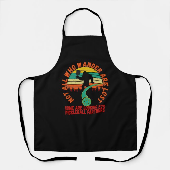 Tablier Drôle Pickleball Bigfoot (Recto)