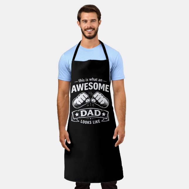 TABLIER DRÔLE POUR PAPA - Anniversaire Cadeau pour (Porté)
