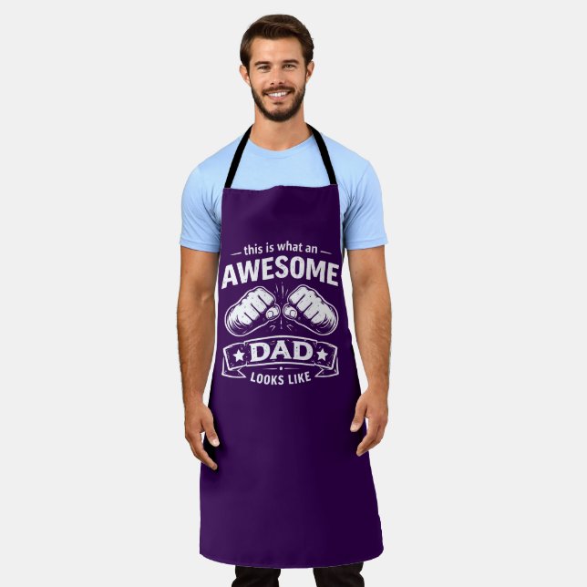 TABLIER DRÔLE POUR PAPA - Anniversaire Cadeau pour (Porté)