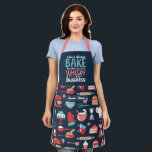 Tablier Drôle Pun de cuisson mignonne Pâtisserie Chef Bake<br><div class="desc">Tablier drôle et cool pour rendre la cuisine plus amusante. Cadeau personnalisé pour la famille et les amis qui aiment la cuisine, la cuisson et essayer une nouvelle recette dans la cuisine. Customisez le libellé qui convient à votre occasion. Vous pouvez utiliser l'outil de conception pour modifier davantage le type...</div>