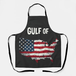 Tablier Drôle Trump USA Carte Drapeau
