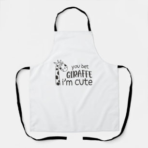 Tablier Drôle Tu paris Giraffe Je suis mignonne - Giraffe 