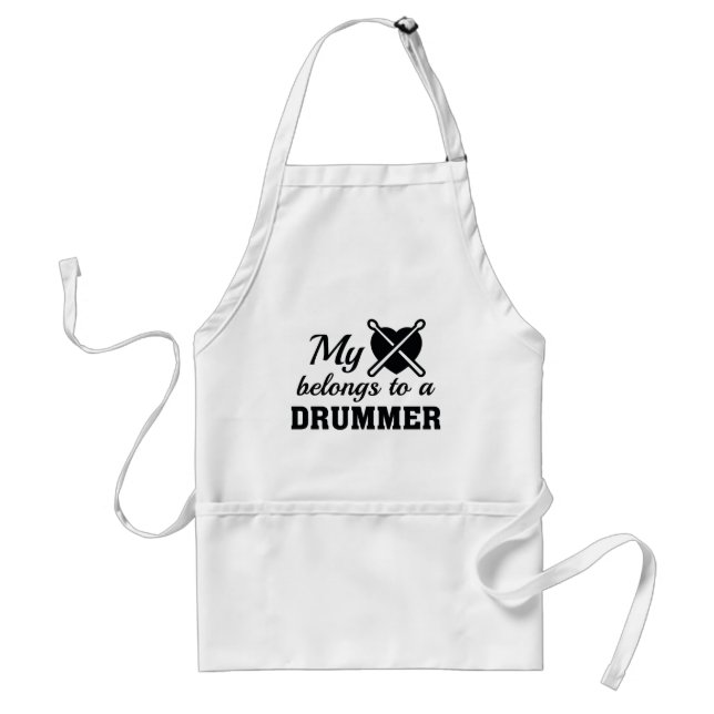 Tablier Drummer Coeur Appartient (Devant)