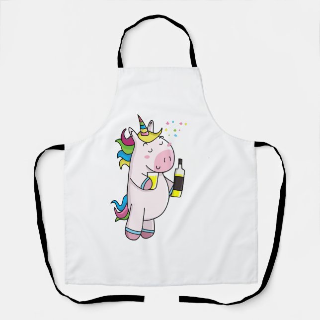 Tablier Drunk Unicorn (Recto)