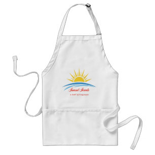 Tablier du logo des parfums du coucher du soleil