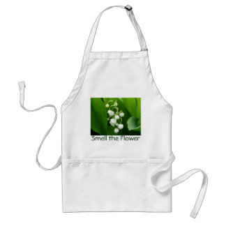 Tablier du muguet de fleur blanche