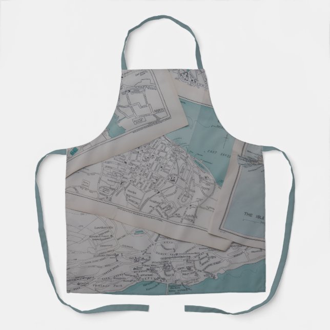 Tablier du rêve de cartographe vintage (Recto)