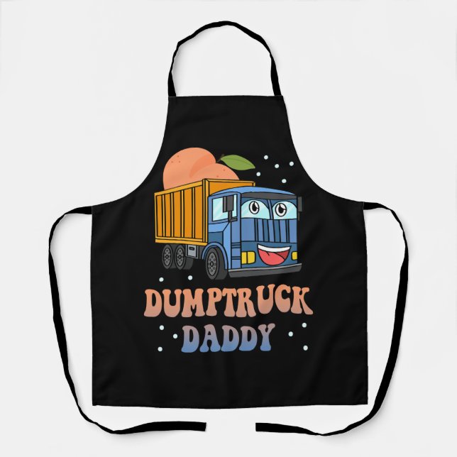 Tablier Dumptruck Daddy Retro Super Père Day Constructi (Recto)