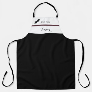 Tablier Dusty Rose Bourgogne Best Man Mariage Apron