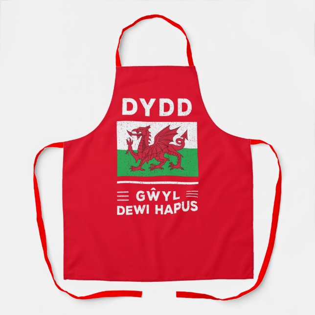 Tablier Dydd Giles Dewi Hapus Joyeux Saint-Davides Jour 3 (Recto)