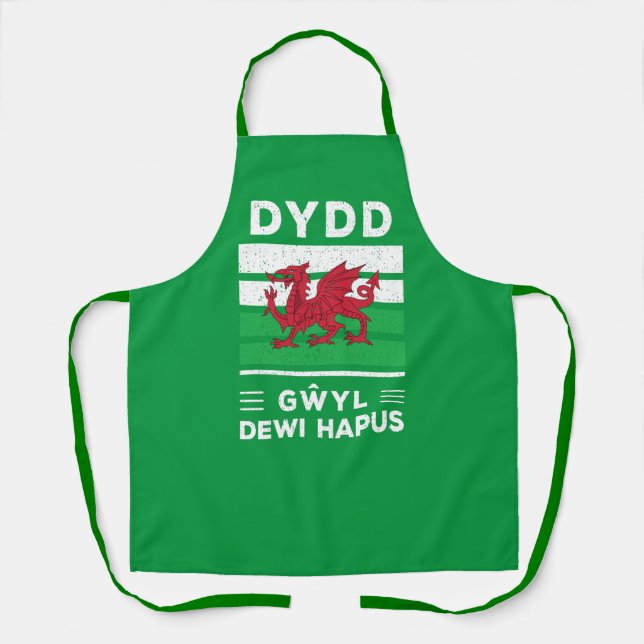 Tablier Dydd Giles Dewi Hapus Joyeux St Davids Jour 2 (Recto)