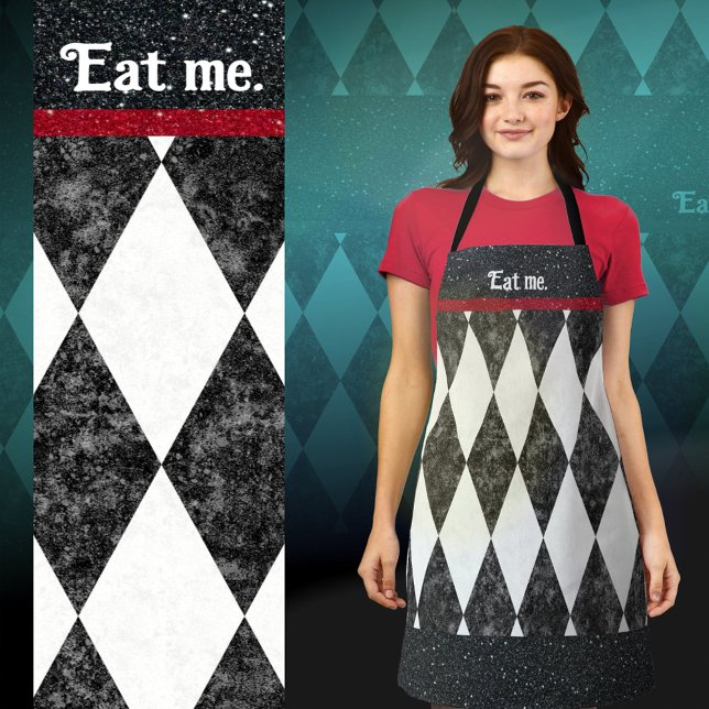 Tablier EAT ME stupide texte personnalisable Jacquard Arle (Créateur téléchargé)
