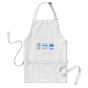 Tablier Eat Sleep Game Again - Gamer, geek video games