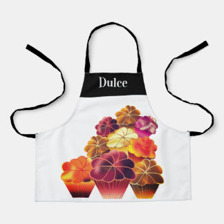 Tablier Éblouissant, Texte Personnalisé, Muffins De Pile C