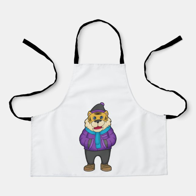 Tablier Écharpe tigre bonnet (Recto)