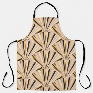 Tablier Echelles Art Déco : Glamour d'or géométrique