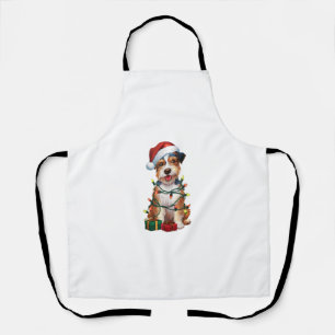 Tablier Éclairage de Noël chapeau australien Terrier Chien