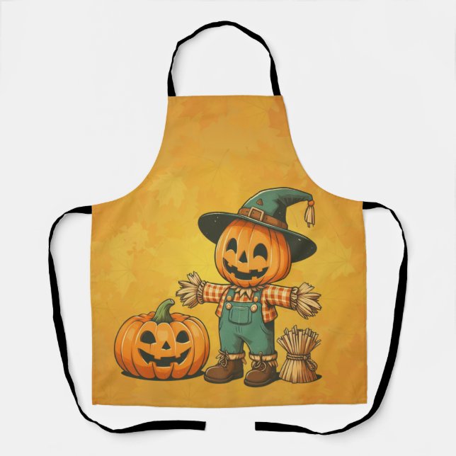 Tablier Écran d'Halloween/Automne mignon et citrouille (Recto)