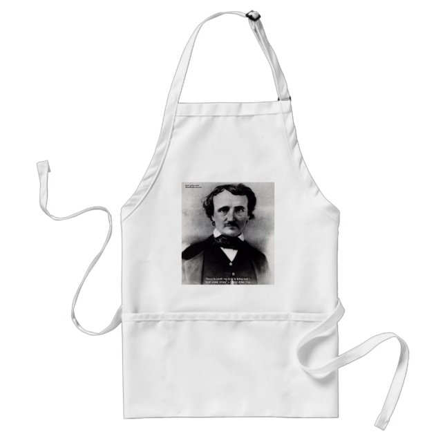 Tablier Edgar Allen Poe "Weep Alone" Love Quote Gifts (Devant)