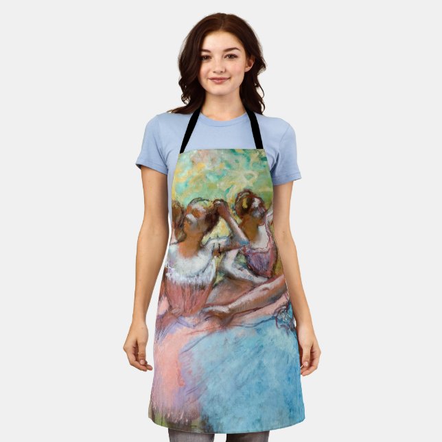 Tablier Edgar Degas - Quatre Ballerinas sur scène (Porté)