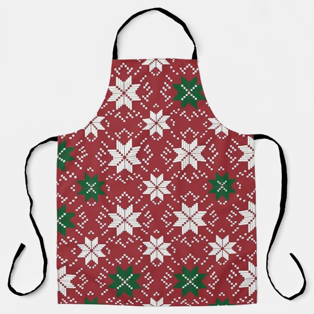 Tablier Édition de Noël 1 de Fair Isle scandinave (Recto)