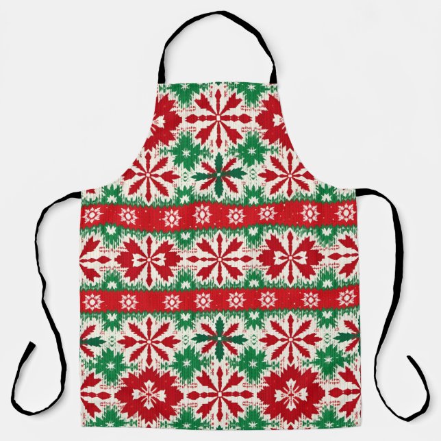 Tablier Édition de Noël 2 de Fair Isle scandinave (Recto)