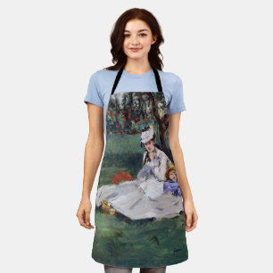 Tablier Edouard Manet - La famille Monet dans son jardin