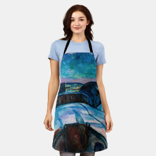 Tablier Edvard Munch - Nuit étoilée 1922