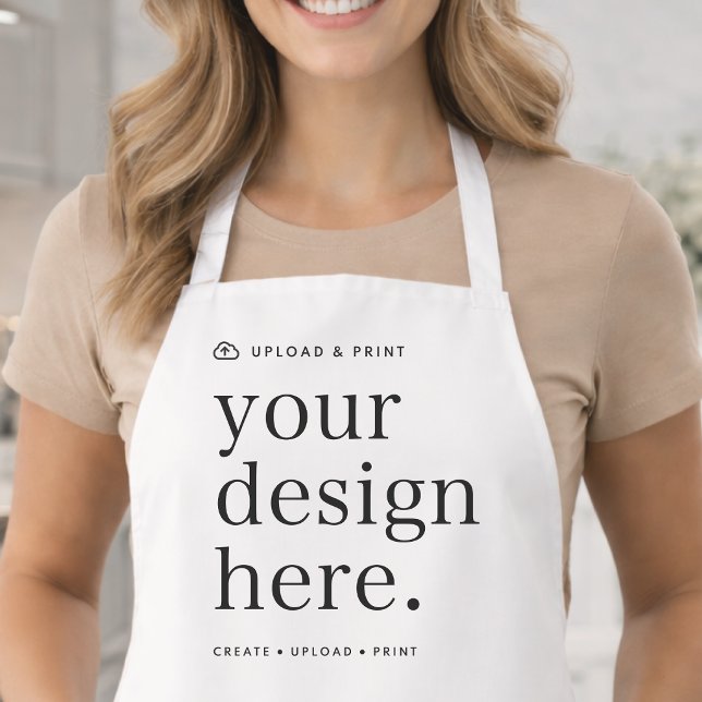 Tablier Effectuer le téléchargement de votre conception (Upload your artwork and turn this apron into branded workwear, custom merch, or a stylish gift)