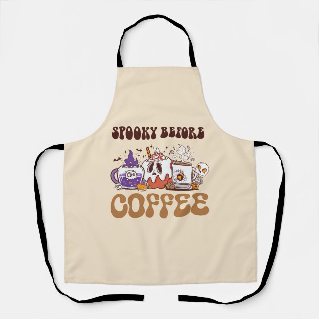 Tablier Éffrayant Avant Café (Recto)